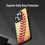 Losthll Compatible With Iphone 13 Pro Max Case Vintage Baseball Stitches Ball Iphone Case Soft Silicone Rubber Shockproof Full Body Screen Camera Protective Phone Cover 6 7 Inch