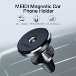 Meidi Magnetic Car Phone Holder Air Vent Phone Holder 360 Degree Rotatable Universal Cell Phone Gps Mount Black