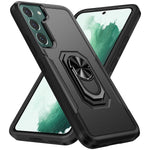 Lfurxzek For Samsung Galaxy S22 Plus Case With Ring Kickstand Stand Built In 360 Rotatable Magnetic Ring Stand Slim Tpc Pc Premium Shockproof Protective Bumper Case For Samsung S22 Plus Case Black