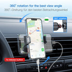 Air Vent Phone Holder For Car Universal Car Phone Holder Mount Auto Cell Phone Car Mount With Clip Hook For All Iphone And Android Smartphones