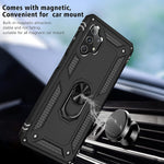 For Samsung Galaxy A32 5G Case With Belt Clip Holster Ring Holder Military Grade Protection Coverfit For Magnetic Car Mount Shockproof Case For Samsung Galaxy A32 5G Black