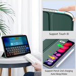 New Case Fit For Ipad Mini 6 Ipad Mini 6Th Generation Case 2021 Magnetic Smart Folio Case Slim Light Weight Protective Shell Stand Support Touch Id Aut