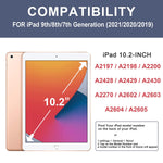 New Compatible For Ipad 9Th 8Th 7Th Generation Case2021 2020 2019 Ipad 10 2 Case With Pencil Holder Soft Tpu Translucent Frosted Back Auto Wake Sleep S