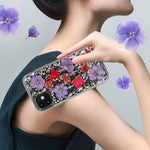 Mdaydou Iphone 13 Pro Case 6 1 Durable Military Grade Drop Protection Design Support New Magsafe Wireless Charger Petal Series Made With Genuine Unique Flowers Purple