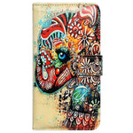 New Galaxy S10E Wallet Case Tribal Floral Elephant Flip Leather Case Wall