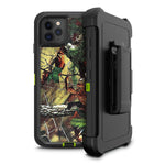 Fastsun Protective Defender Shockproof Hybrid Case Dual Layer Design Hard Cover Compatible With Iphone 13 Pro Max Defender Case Designed For Iphone 13 Pro Max Clip Camo Green