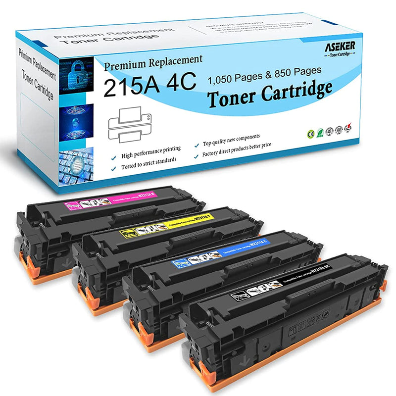4 Colors Compatible Toner Cartridge 215A W2310A For Hp Mfp M182Nw M183Fw M182 M183 M155 Printer 1050 850 Pages W2310A W2311A W2312A W2313A Bk C M Y Without
