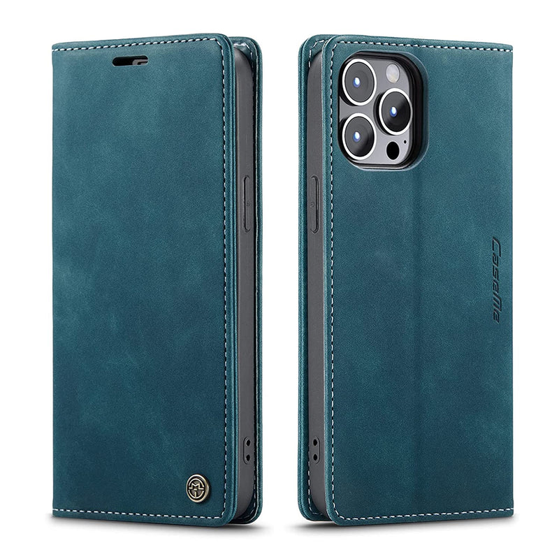 Kowauri Flip Case For Iphone 13 Pro Leather Wallet Case Classic Design With Card Slot And Magnetic Closure Flip Fold Case For Iphone 13 Pro 6 1 Inch 2021 Teal