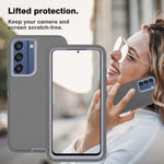 Jietwu Case For Galaxy S21 Fe Case Drop Shock Dust Protection Strong And Durable Heavy Duty Full Body Rugged For Samsung Galaxy S21 Fe Case Dark Gray