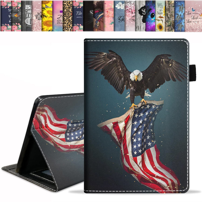 New Case For All Fire Hd 10 Fire Hd 10 Plus Tablet 10 1 11Th Gen 2021 Released Premium Pu Leather Stand Cover With Auto Wake Sleep Patriotic Bald