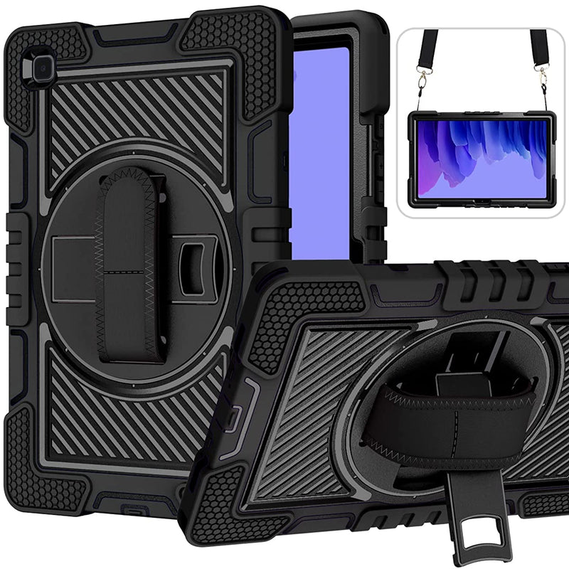 New For Samsung Galaxy A7 10 4 Inch T500 T505 T507 Inch Case With 360 Rotating Kickstand Hand Shoulder Strap Rugged Protective Full Body Heavy Duty Shockp