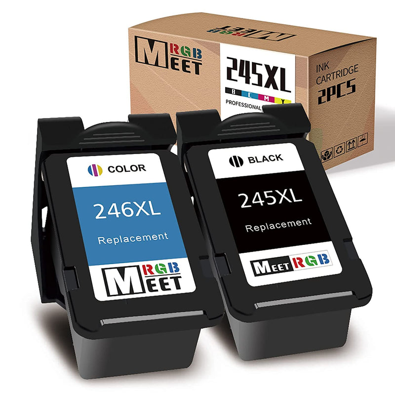Replacement For Canon 245Xl 246Xl Pg 245 Cl 246 Ink Cartridge For Pixma Ip2820 Mx490 Mx492 Mg2520 Mg2920 Mg3029 Mg3020 Mg2420 Ts3420 Ts3120 Ts3129 Ts3320 Ts3329