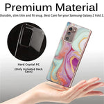 Case For Samsung Galaxy Z Fold 2 Gold Sparkle Glitter Marble Case For Cute Design Slim Shockproof Tpu Soft Case For Women Girls Gold Marble Stylish Phone Case For Samsung Galaxy Z Fold 2