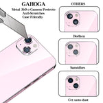 2 1 Gahoga Camera Lens Protector Compatible For Iphone 13 6 1 13 Mini 5 4 9H Tempered Glass Camera Cover Screen Protector Hd Anti Scratch With Cleaning Kit Pink