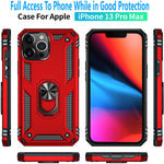 Iphone 13 Pro Max Case Not Fit Iphone 13 13 Pro 13 Mini With Tempered Glass Screen Protector Included Starshop Metal Ring Kickstand Military Grade Shockproof Drop Protection Phone Cover Red
