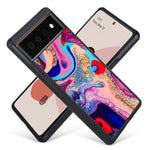 Itelinmon Designed For Google Pixel 6 Pro 5G Case Not For Pixel 6 Not With Screen Protector Hard Pc Back Soft Tpu Bumper Protective Anti Collision Phone Case Cover For Women Girls Bling Marble