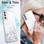 Eari Crystal Clear Case For Samsung Galaxy S21 5G Phone Case Glitter Bling Cute Case For Girls Women Soft Flexible Silicone Transparent Anti Yellowing Protective Cover For Samsung S21 5G 6 2 Inch