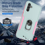 Samsung A13 5G Galaxy A13 5G Case M Maikezi Military Grade With Hd Screen Protector Magnetic Ring Kickstand Car Mount Protection Armor Phone Case Cover For Samsung Galaxy A13 5G Ktz Mint_Pink