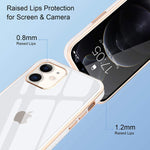 Urarssa Case Compatible With Iphone 13 Pro Max Case Crystal Clear Transparent Design Back Bumper Shockproof Slim Fit Soft Tpu Silicone Protective Phone Case Cover For Iphone 13 Pro Max White