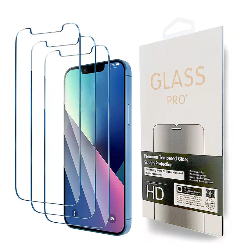 Abivfwe Glass Screen Protector For Iphone 13 Iphone 13 Pro 6 1 Inch Display 9H Hardness Featuring Maximum Protection From Scratches 3 Pack Clear