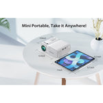 WiFi Mini Portable Projector 8000LShort Focal Lens With HD 1080P Supported