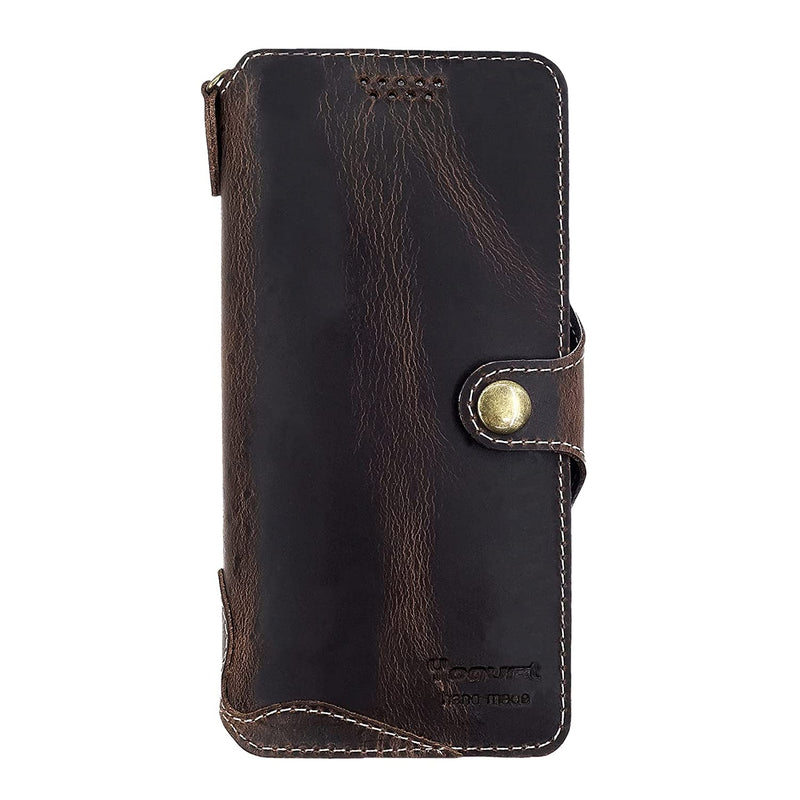 Yogurt Case For Samsung Galaxy S21 Fe 5G Genuine Leather Wallet Cover For Galaxy S21 Fe Case Handmade Oil Leather