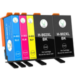 Ink Cartridge Replacement For Hp 902Xl 902 Xl To Use With Officejet Pro 6962 6978 6968 6960 6954 Officejet 6958 6950 6951 Bk C Y M 5 Pack