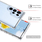 Domaver Samsung Galaxy S22 Ultra Case Clear Glitter Soft Slim Fit Transparent Tpu Back Protective Cover For Samsung Galaxy S22 Ultra 6 8 Inch