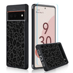 Kanghar Compatible With Google Pixel 6 Case Tire Cute Pattern Black Leopard Screen Protector Slim Anti Scratch Shockproof Skid Durable Pc Layer Tpu Bumper Protection Cover