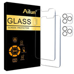 Ailun 2 Pack Screen Protector Compatible For Iphone 13 Pro Max 6 7 Inch Display 2021 With 2 Pack Tempered Glass Camera Lens Protector 9H Hardness Hd And Privacy Screen Protector Compatible For Iph