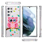 Coveron Designed For Samsung Galaxy S22 Ultra Case Slim Flexible Tpu Clear Phone Cover Owl
