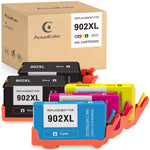Ink Cartridge Replacement For Hp 902 Xl 902Xl For Officejet Pro 6978 6962 6968 6958 6975 6970 6960 6954 6950 Printer 2 Black 1 Cyan 1 Magenta 1 Yellow 5 Pack