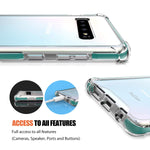 New Galaxy S10 Case Clear Slim Hybrid Crystal Clear Tpu Bumper Cushion Co