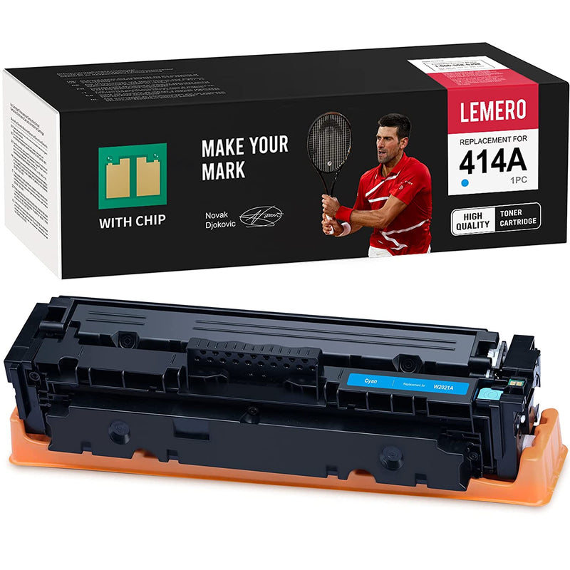 With Chip Toner Cartridge Replacement For Hp 414A W2021A To Use With Color Laserjet Pro Mfp M479Fdn M479Fdw M479Dw Laserjet Pro M454Dn M454Dw Cyan 1 Pack