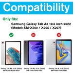 New Procase For Galaxy Tab A8 10 5 Inch 2022 Keyboard Case Bundle With Galaxy Tab A8 Case 10 5 Inch 2022 Sm X200 X205 X207