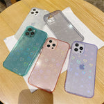 Tuokiou Laser Heart Case For Iphone 13 Pro Max With Clear Cute Gradient Glitter Love Heart Pattern Upgrade Bumper Bling Soft Tpu Silicone Protective Shockproof Sparkle Case For Women Girlsclear