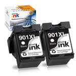 Ink Cartridge Replacement For Hp 901 Xl 901Xl Black For Officejet J4500 J4524 J4525 J4535 J4540 J4550 J4580 J4585 J4624 J4660 J4860 J4680 J4680C Printer 2 Pack