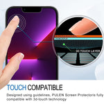 Iphone 13 Privacy Screen Protector Iphone 13 Pro Privacy Temeperd Glass Bubble Free Anti Spy 9H Hardness With Easy Installation Tray 2 Packs