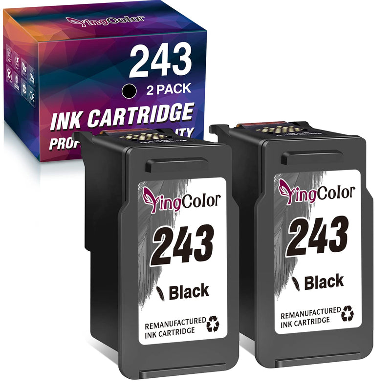 243 Ink Cartridge Replacement For Canon Pg 243 Pg243 Pg 245 For Pixma Mx492 Mx490 Tr4520 Ts3120 Mg2420 Mg2522 Mg2920 Mg2922 Mg2520 Ip2820 Printer 2 Black