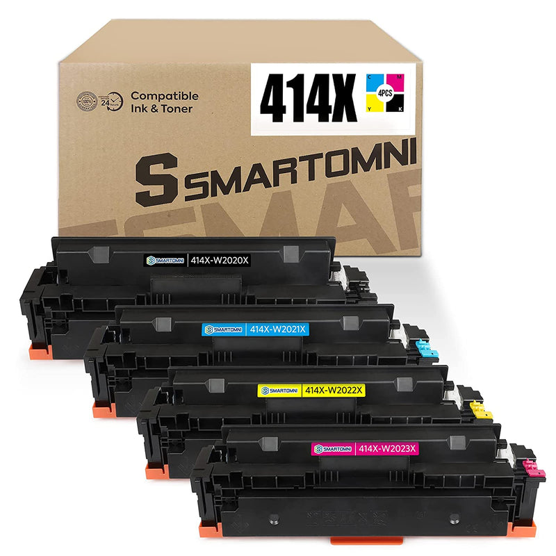 No Chip 414X Compatible Toner Cartridge Replacement For Hp 414 414X W2020X 414A For Hp Color Pro Mfp M479Fdw M479Fdn M454Dw M454Dn M454 M479 Printer Black Cya