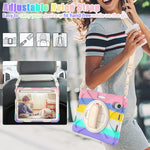 New Ipad Mini 6 Case 2021 Heavy Sturdy Shockproof Kids Case With Screen Protector Rotating Stand Pencil Holder Carrying Strap For For Apple Ipad Mini 6 8
