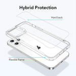 Esr Sidekick Series Compatible With Iphone 12 Pro Max Case With Screen Protectors 2 Glass Screen Protectors Ergonomic Protective Case Shock Absorbing Corners 6 7 Inch Clear