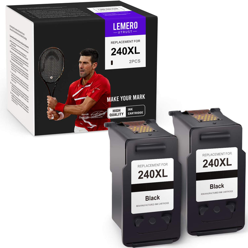 Ink Cartridge Replacement For Canon 240 240Xl Pg 240Xl Use With Canon Pixma Ts5120 Mg3620 Mg3520 Mg2120 Mx432 Mx472 Mx452 Mx532 Black 2 Pack