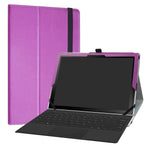 Samsung Galaxy Book2 12 Tablet Case Pu Leather Slim Folding Stand Cover For 12 0 Samsung Galaxy Book2 12 Sm W737Azsbatt Android Tablet Pc Purple