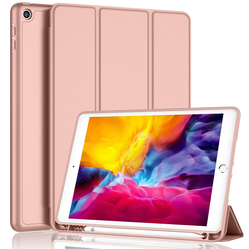 New Ipad 9 7 Case 2018 2017 Model 6Th 5Th Generation Smart Cover With Pencil Holder And Soft Baby Skin Silicone Back And Full Body Protection Auto Wa