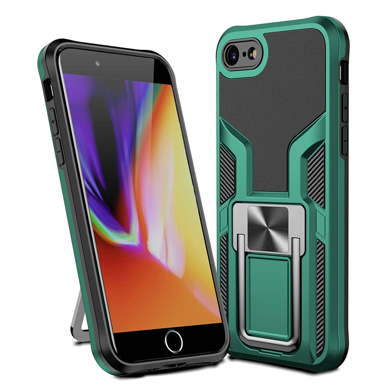 Zcdaye Case For Iphone 7 Plus Iphone 8 Plus Iphone 7 Plus Iphone 8 Plus Cover With Built In Kickstand Vertical And Horizontalmagnetic Car Mount Shockproof Cases For Iphone 7 Plus 8 Plus Green
