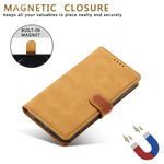 Jingangyu Google Pixel 6 5G Rfid Wallet Case Google Pixel 6 5G Flip Leather Wallet Magnetic Case With Card Holders Google Pixel 6 Full Cover Clear Silicone Wallet For Man Woman Pixel 6 Brown