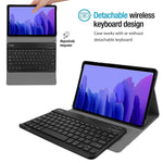 New Procase Galaxy Tab A7 10 4 Inch 2020 Keyboard Case Sm T500 T505 T507 Bundle With Full Body Tri Fold Stand Folio Case With Built In Screen Protector