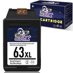 Ink Cartridge Replacement For Hp 63Xl 63 Xl 1 Black Used With Envy 4520 3634 Officejet 3830 4650 4655 5252 5258 4652 5255 Deskjet 3636 3630 1111 1112 3637 363