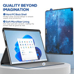 New Case For All Microsoft Surface Pro 8 Durable Pu Leather Lightweight And Slim Shell Cover Fits Surface Pro 8 Tablet 2021 Release Blue Sky Star